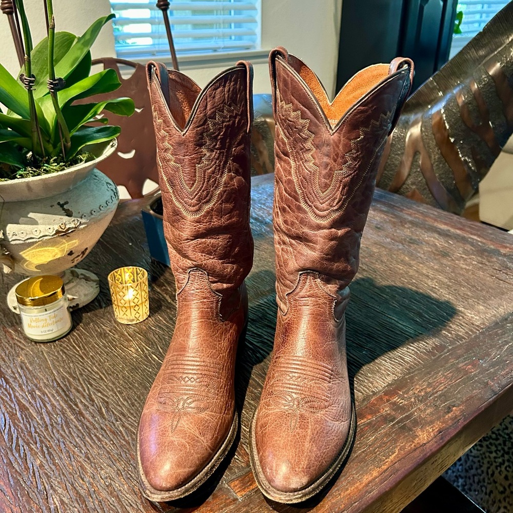 Men’s 8.5 EW Dan Post leather western boots